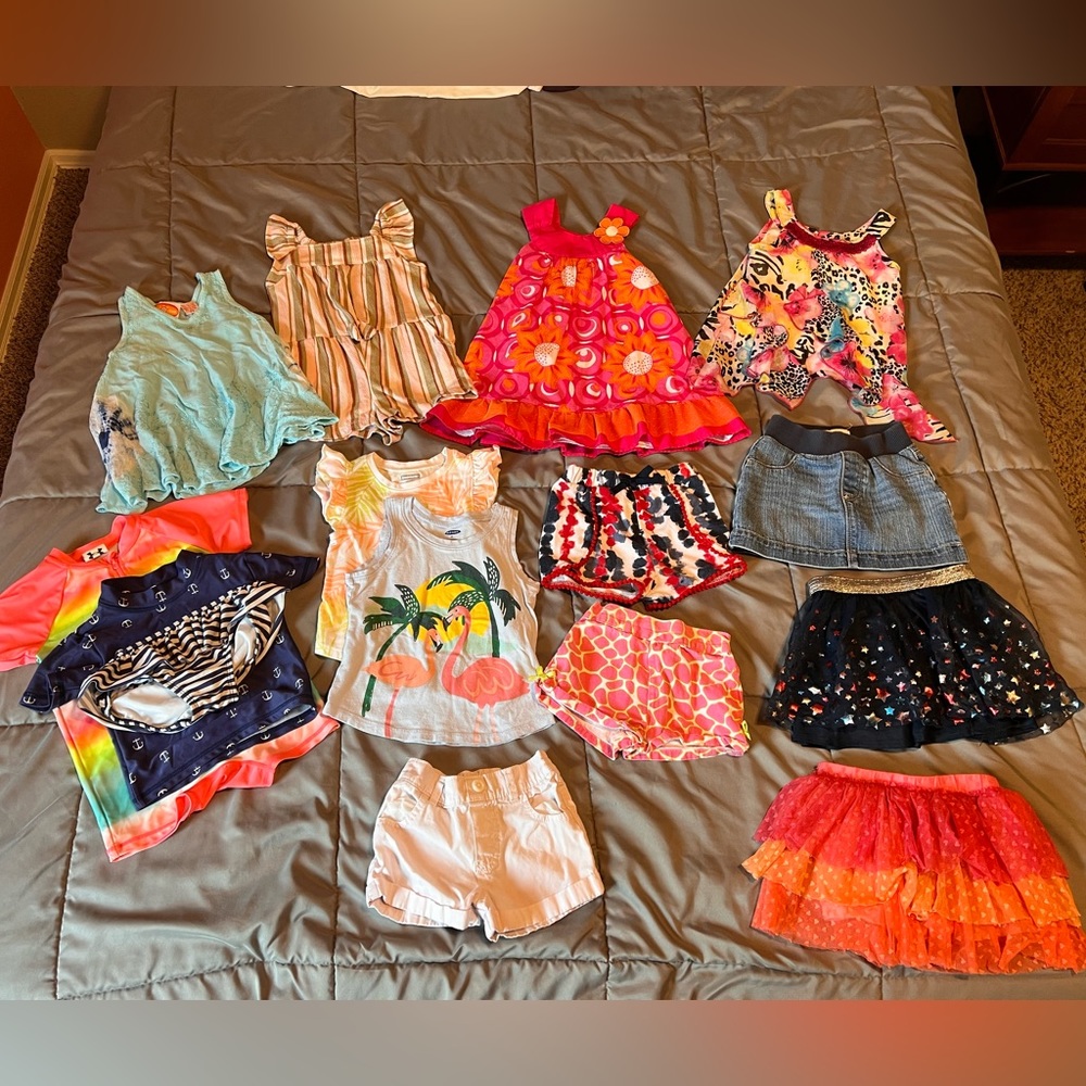 Large Toddler Girl Summer Lot 2T / 24m